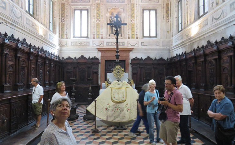 San Benedetto Po, abbazia del Polirone: la sacrestia