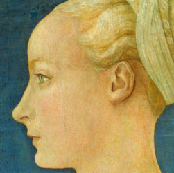 Agnese Visconti (?) nel "Ritratto di giovane dama" del Pollaiolo