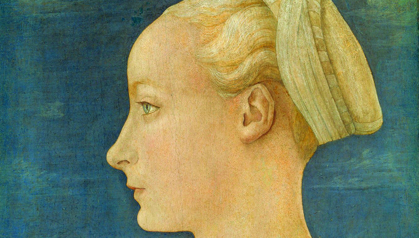 Agnese Visconti (?) nel "Ritratto di giovane dama" del Pollaiolo